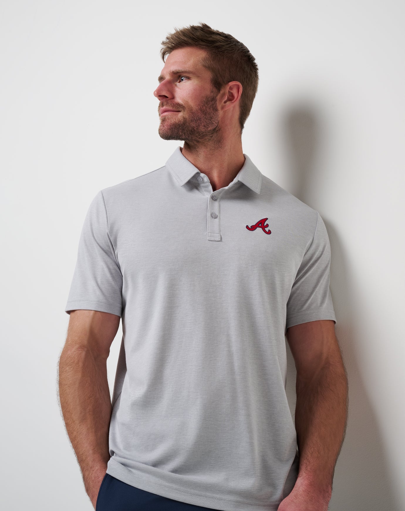 Travis Mathew Atlanta Braves Playoff Pitch Polo