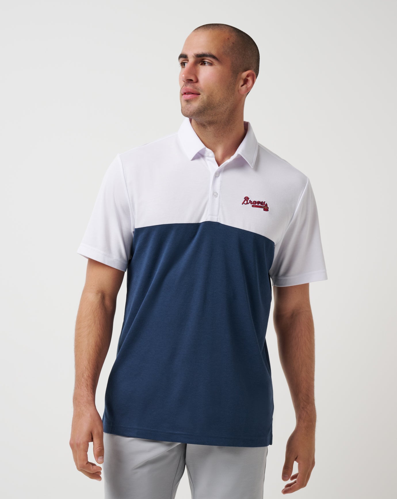Travis Mathew Atlanta Braves Home Run Leader Polo