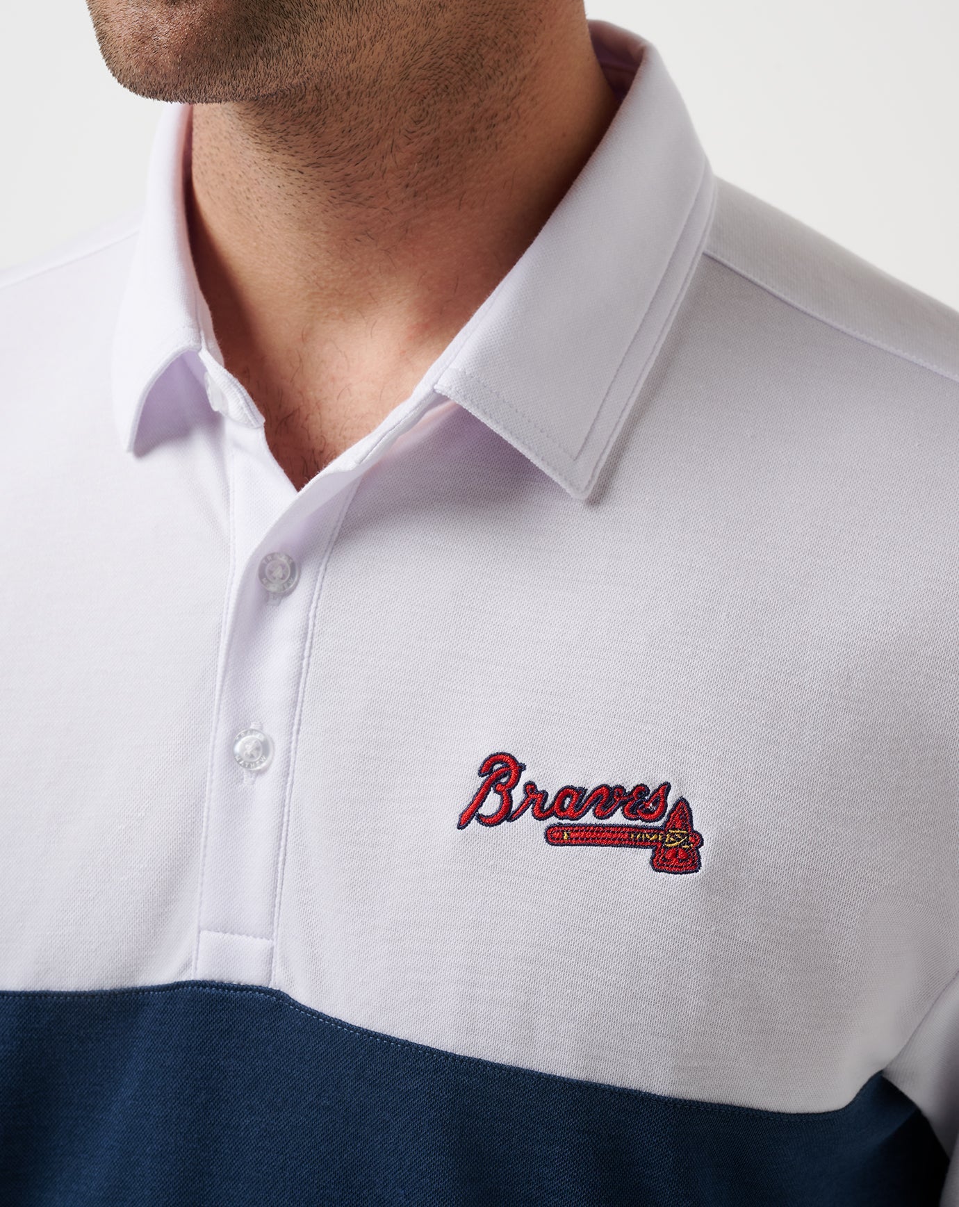 Travis Mathew Atlanta Braves Home Run Leader Polo