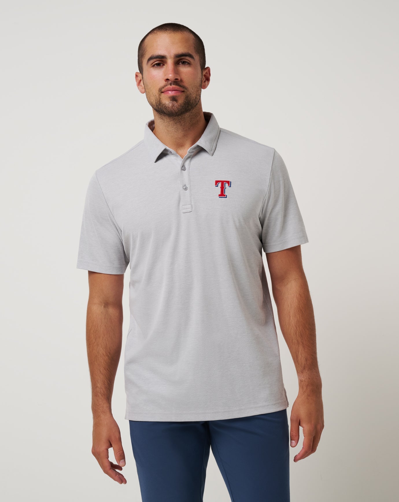 Travis Mathew Texas Rangers Playoff Pitch Polo