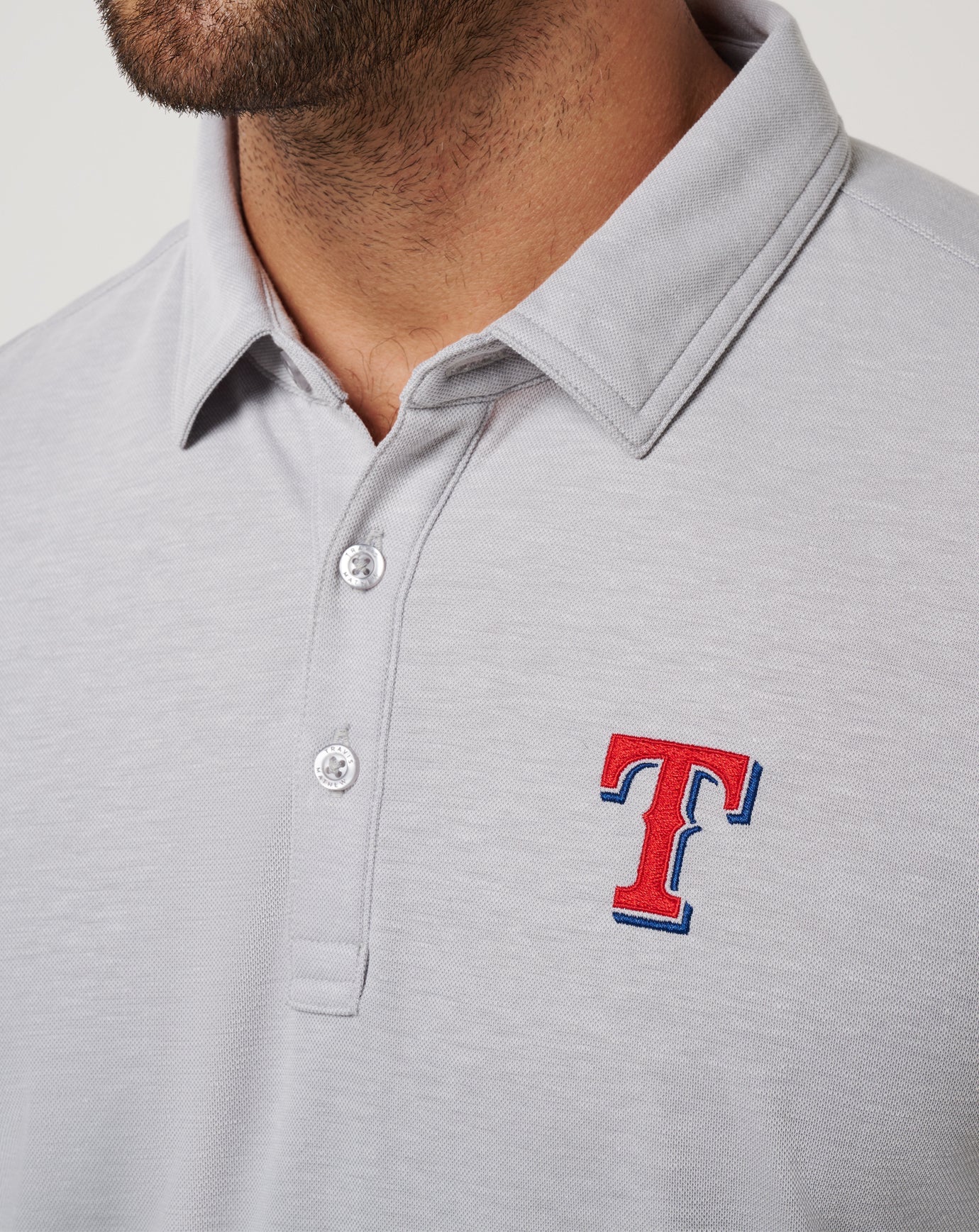 Travis Mathew Texas Rangers Playoff Pitch Polo