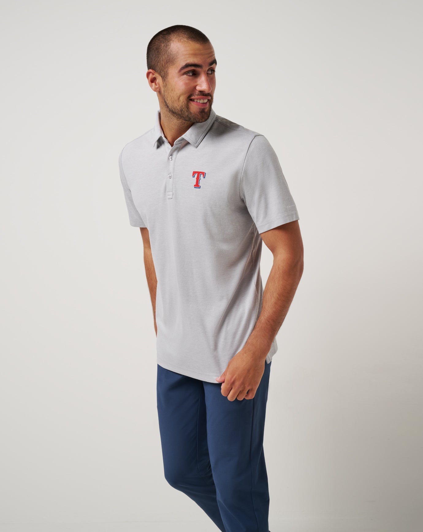 Travis Mathew Texas Rangers Playoff Pitch Polo