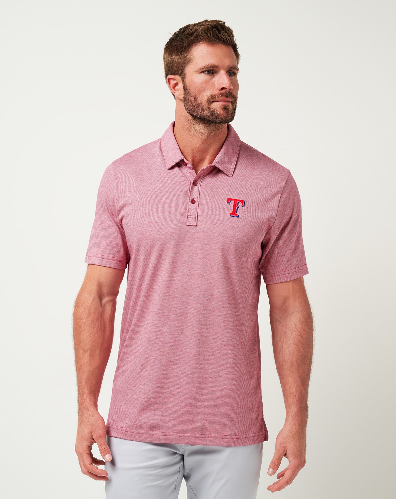 Travis Mathew Texas Rangers The Zinna Polo