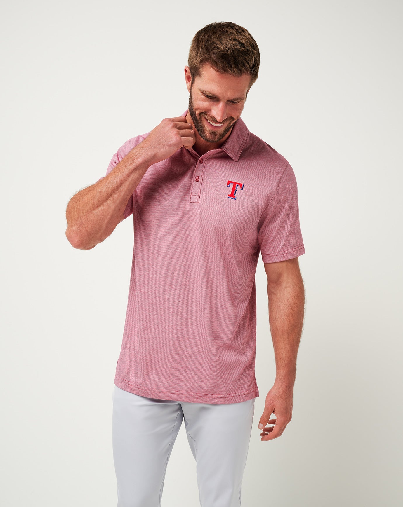 Travis Mathew Texas Rangers The Zinna Polo