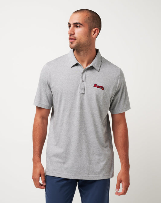 Travis Mathew Atlanta Braves The Zinna Polo