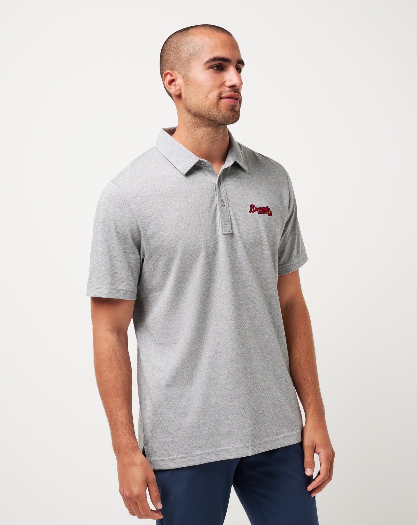Travis Mathew Atlanta Braves The Zinna Polo