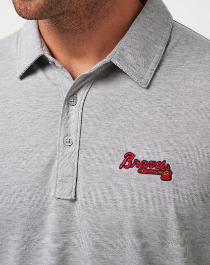 Travis Mathew Atlanta Braves The Zinna Polo