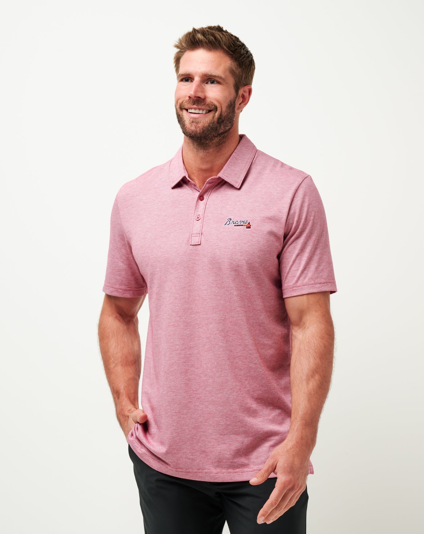 Travis Mathew Atlanta Braves The Zinna Polo