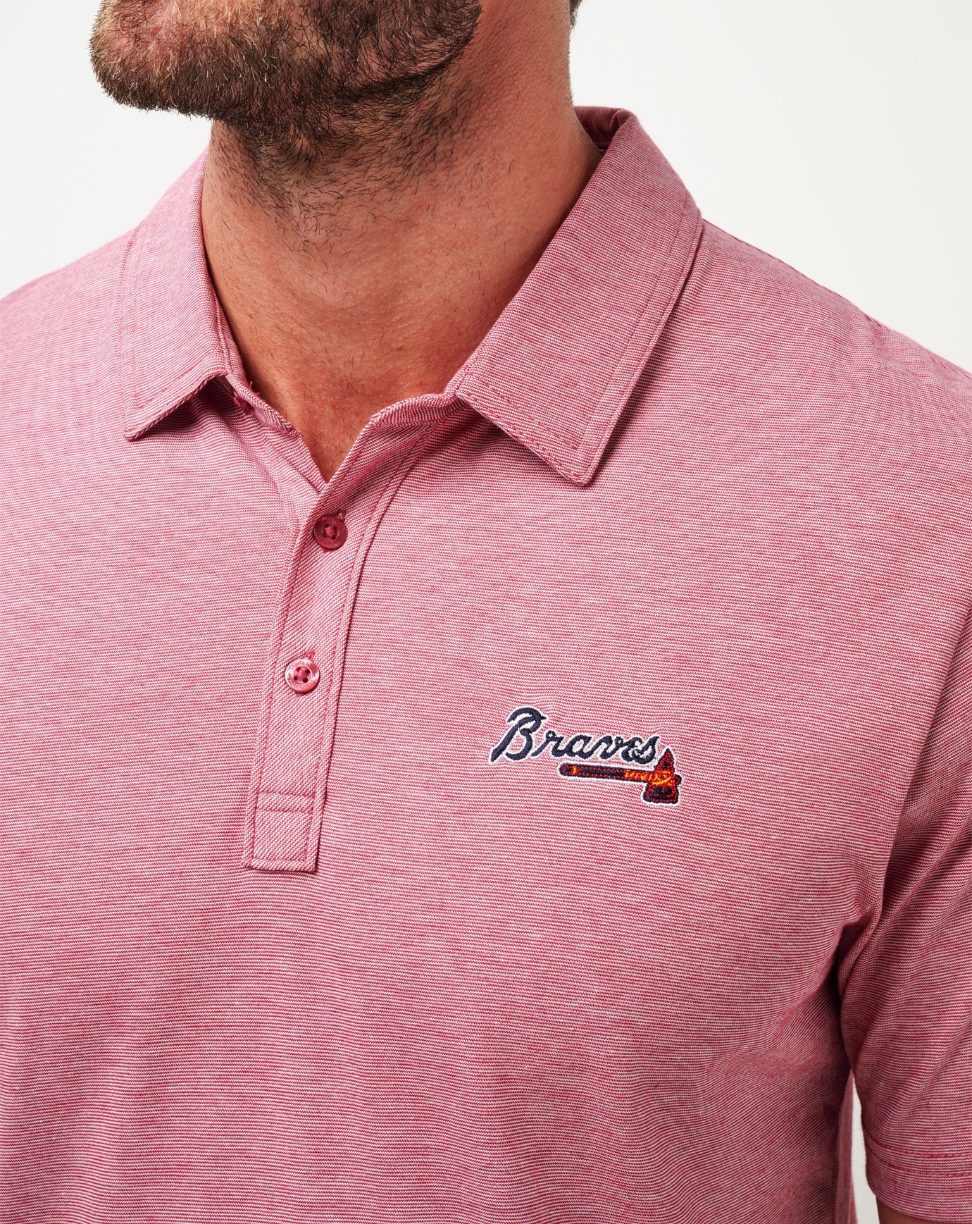 Travis Mathew Atlanta Braves The Zinna Polo