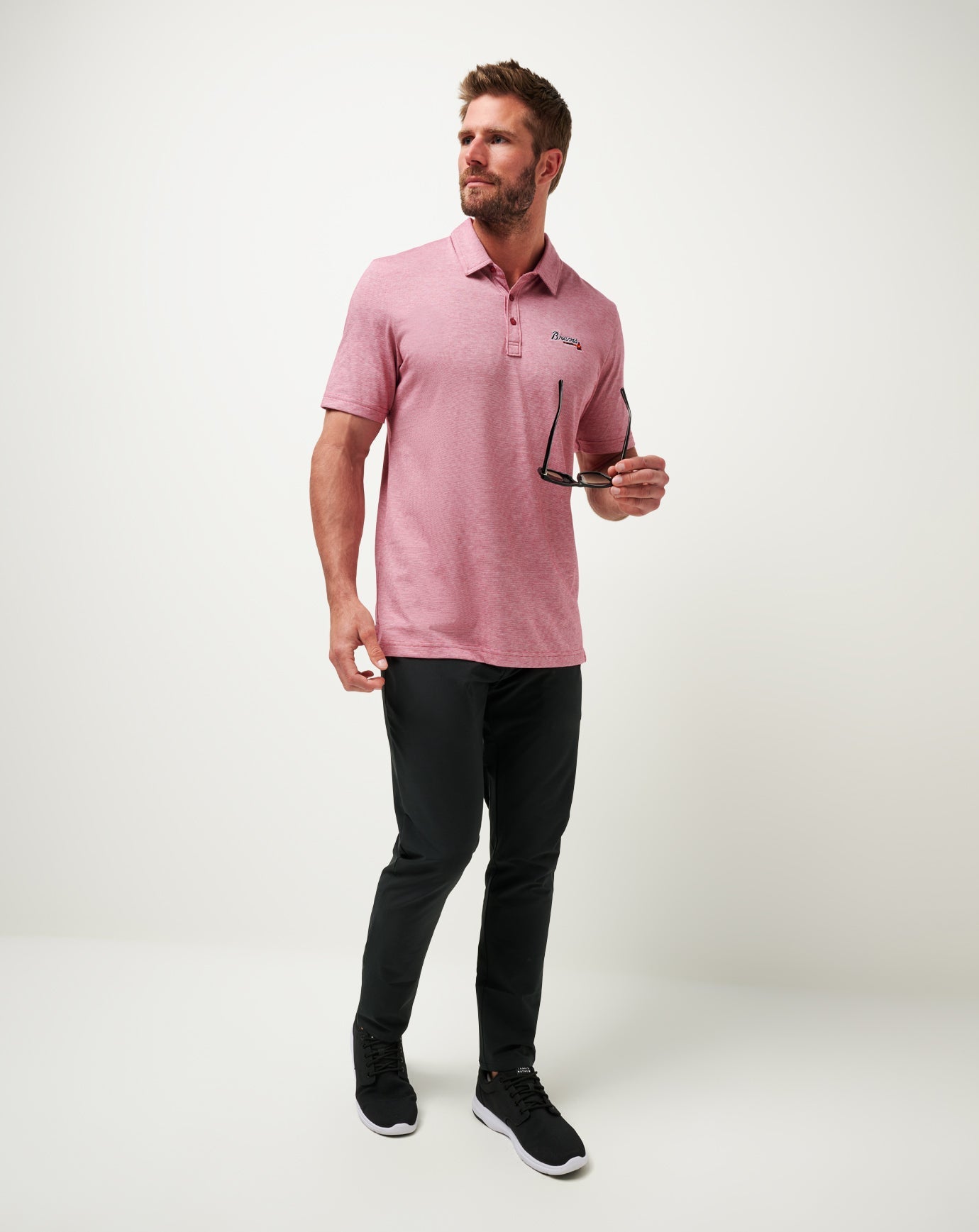 Travis Mathew Atlanta Braves The Zinna Polo