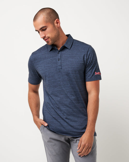 Travis Mathew Atlanta Braves The Heater Polo