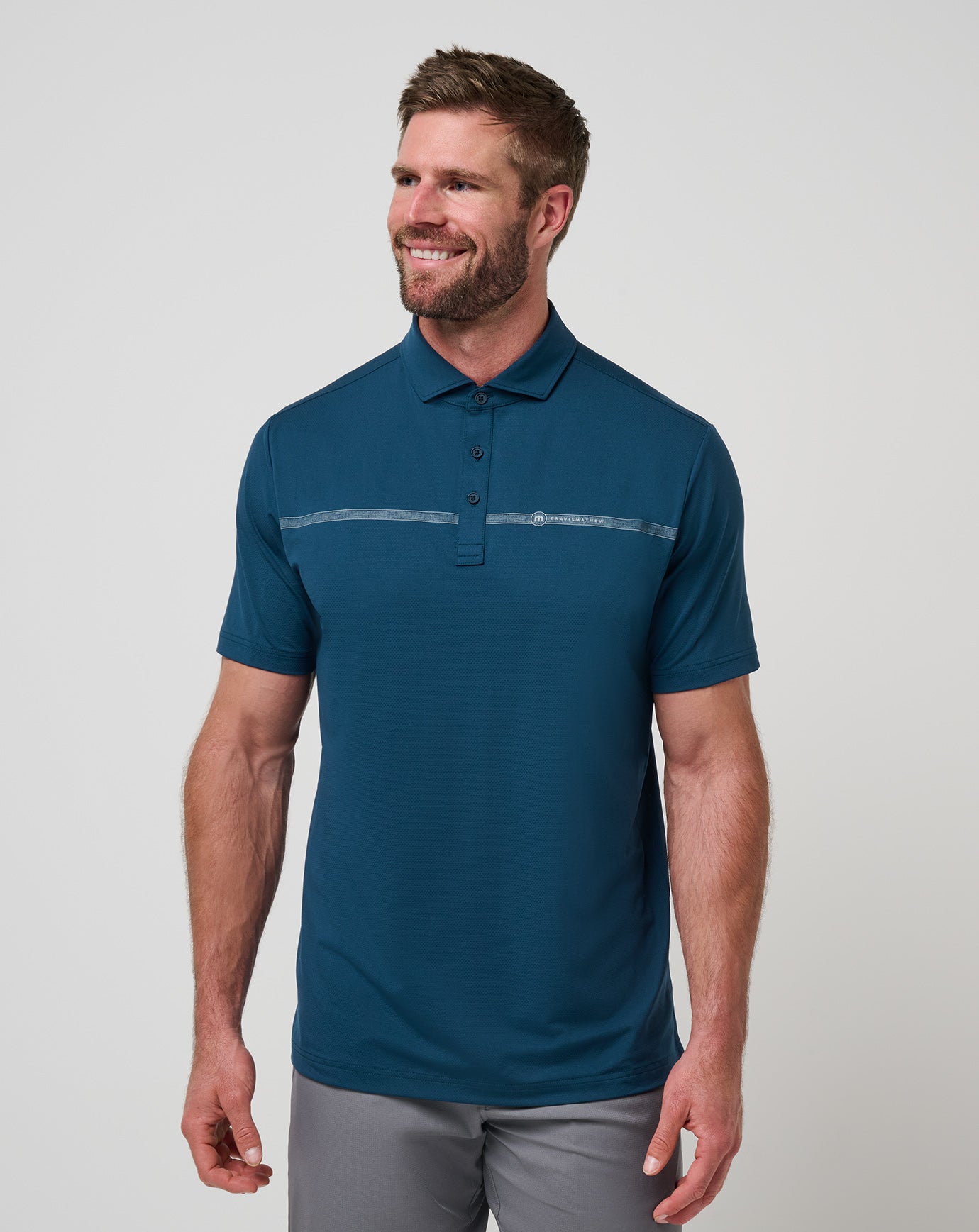 Travis Mathew Heater Pro Chest Stripe Polo