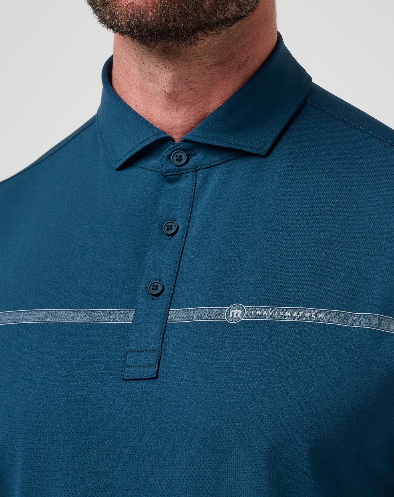 Travis Mathew Heater Pro Chest Stripe Polo
