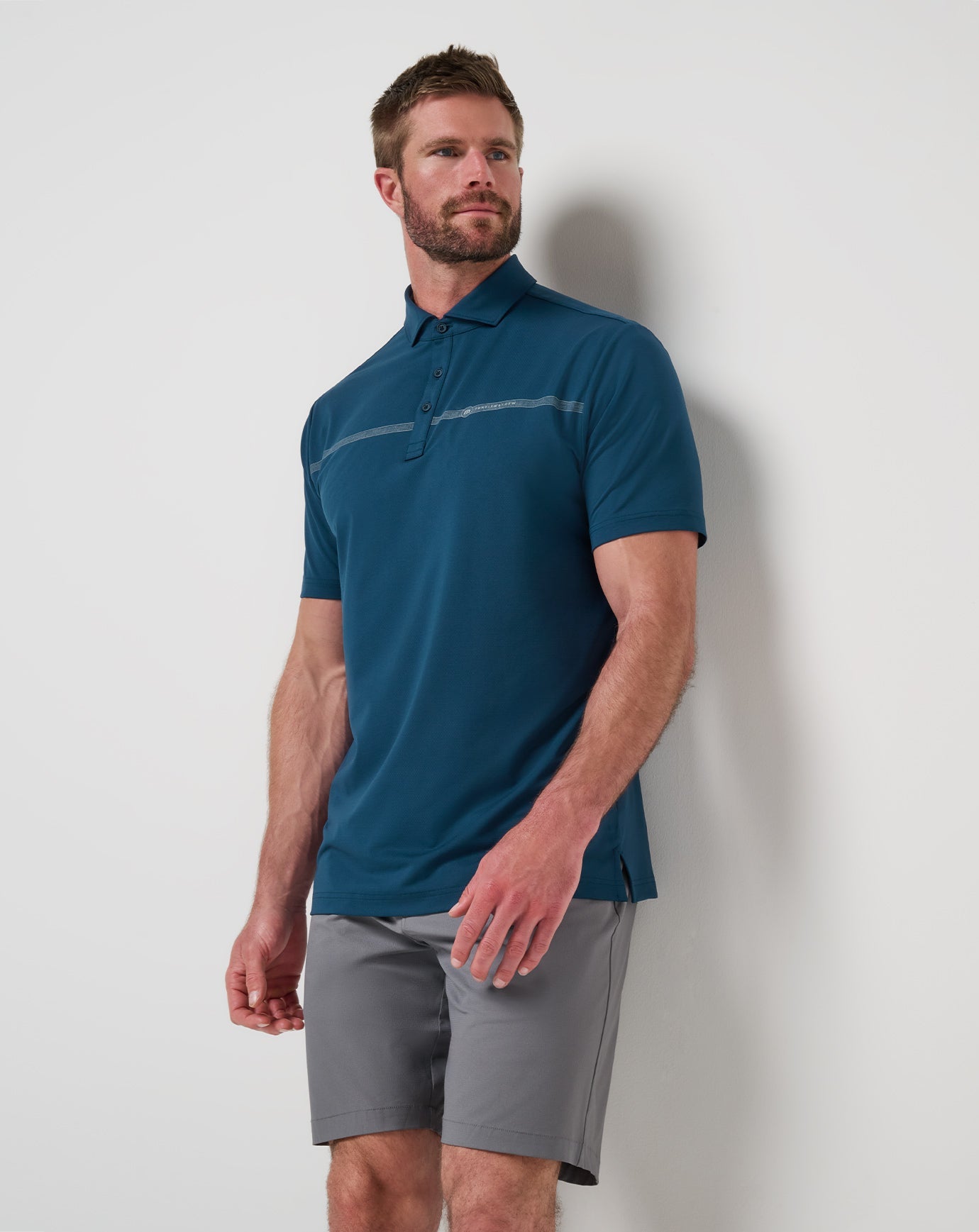 Travis Mathew Heater Pro Chest Stripe Polo