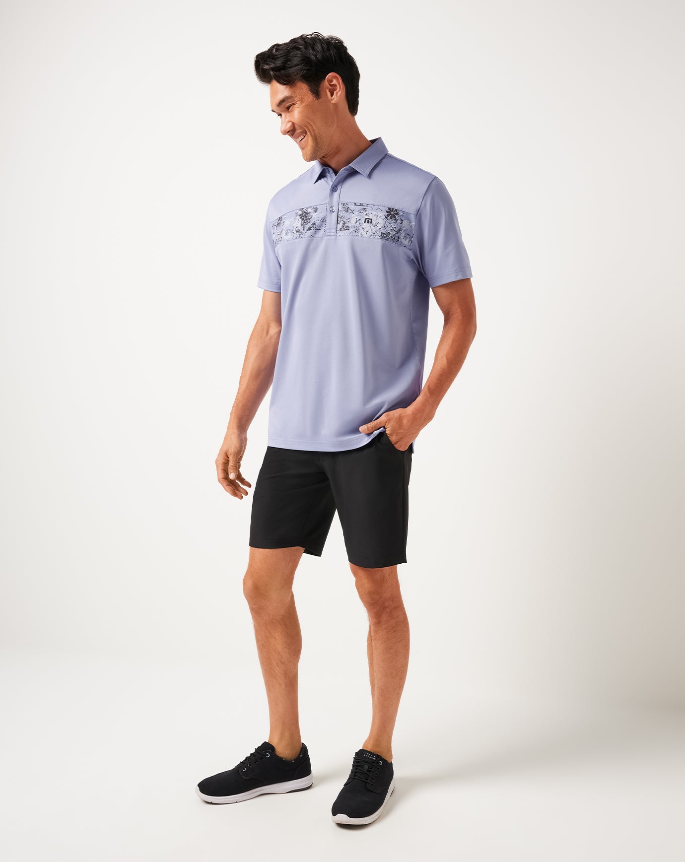 Travis Mathew Good Good Chest Stripe Polo