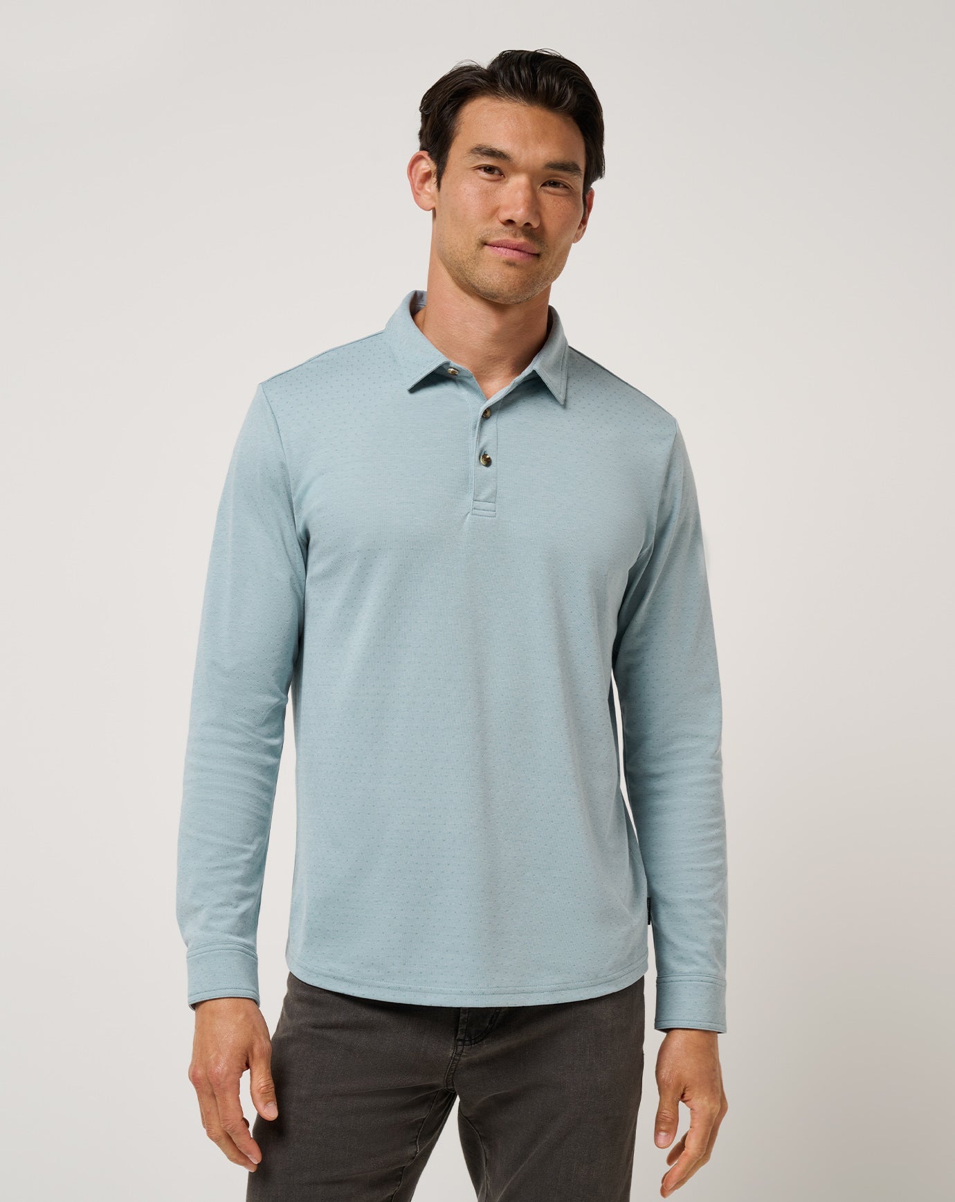 Travis Mathew Handsome Town Long Sleeve Polo