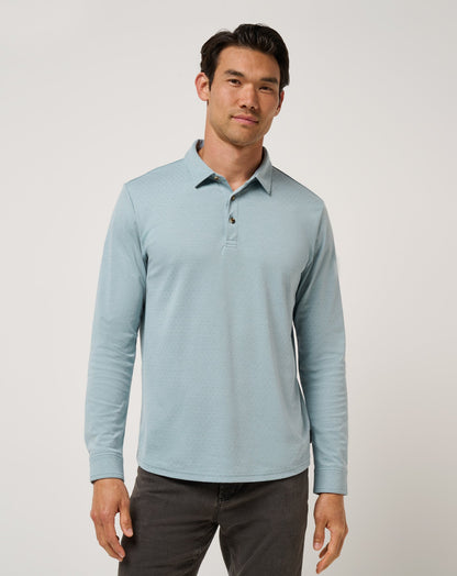 Travis Mathew Handsome Town Long Sleeve Polo