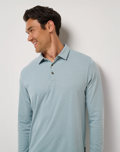 Travis Mathew Handsome Town Long Sleeve Polo