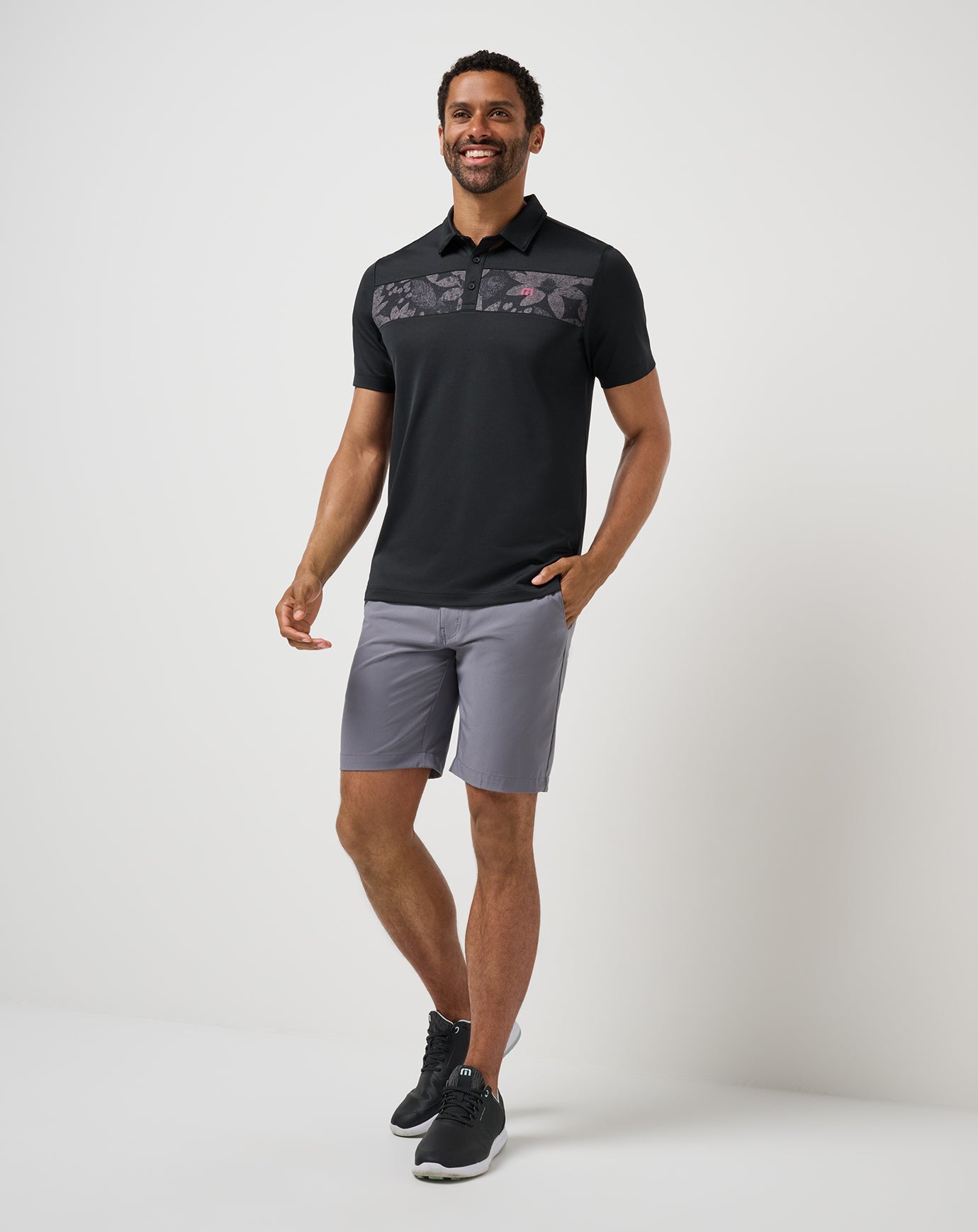 Travis Mathew Good Good Chest Stripe Polo
