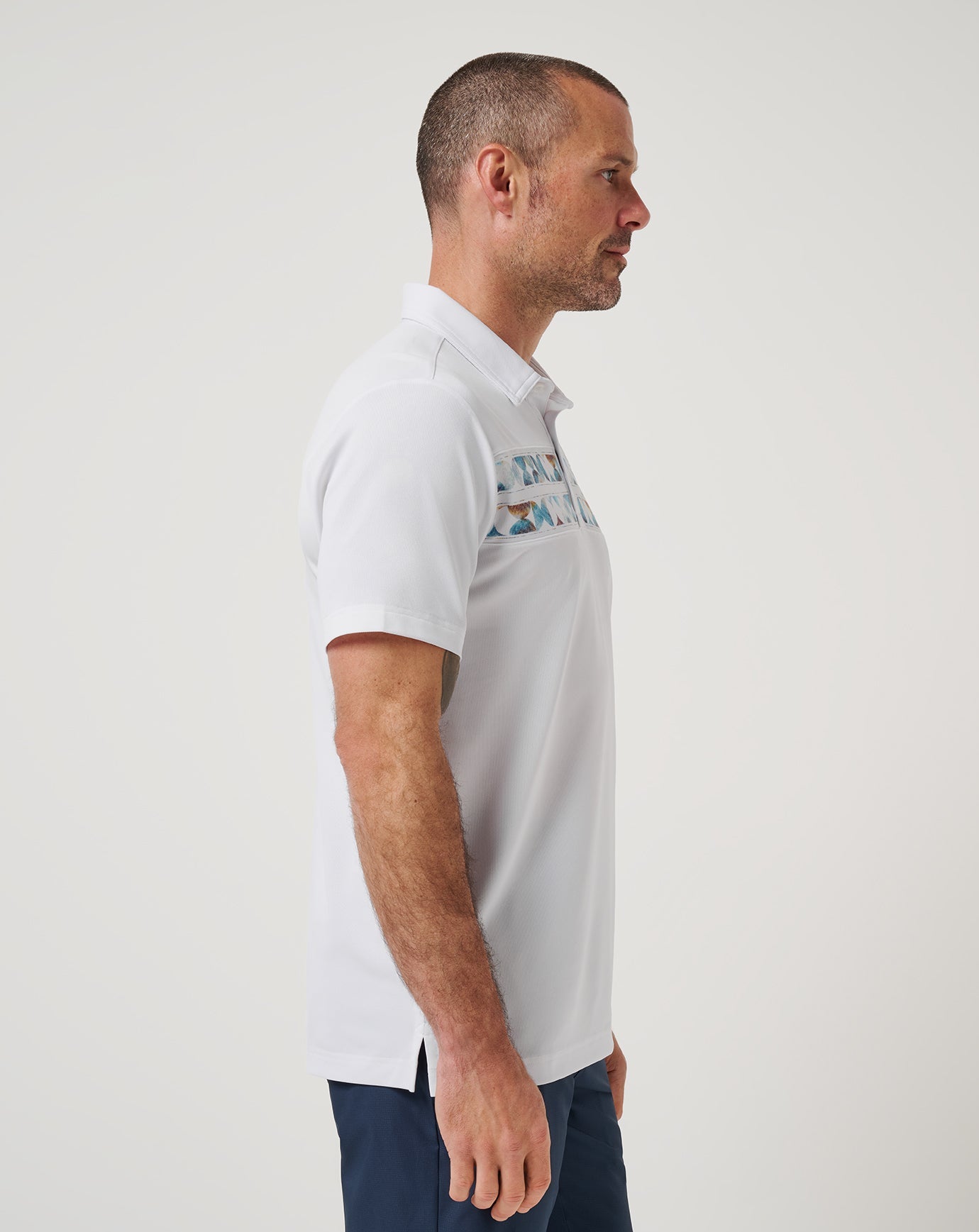Travis Mathew Good Good Chest Stripe Polo
