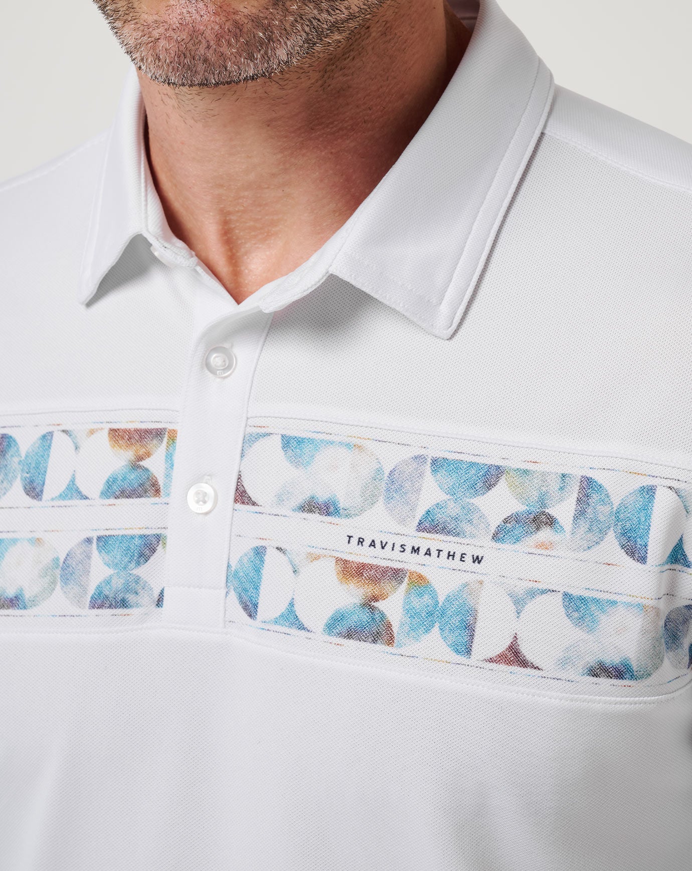Travis Mathew Good Good Chest Stripe Polo
