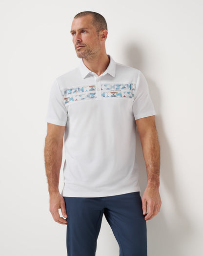 Travis Mathew Good Good Chest Stripe Polo