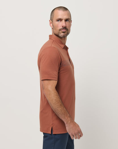 Travis Mathew The Heater Chest Stripe Polo