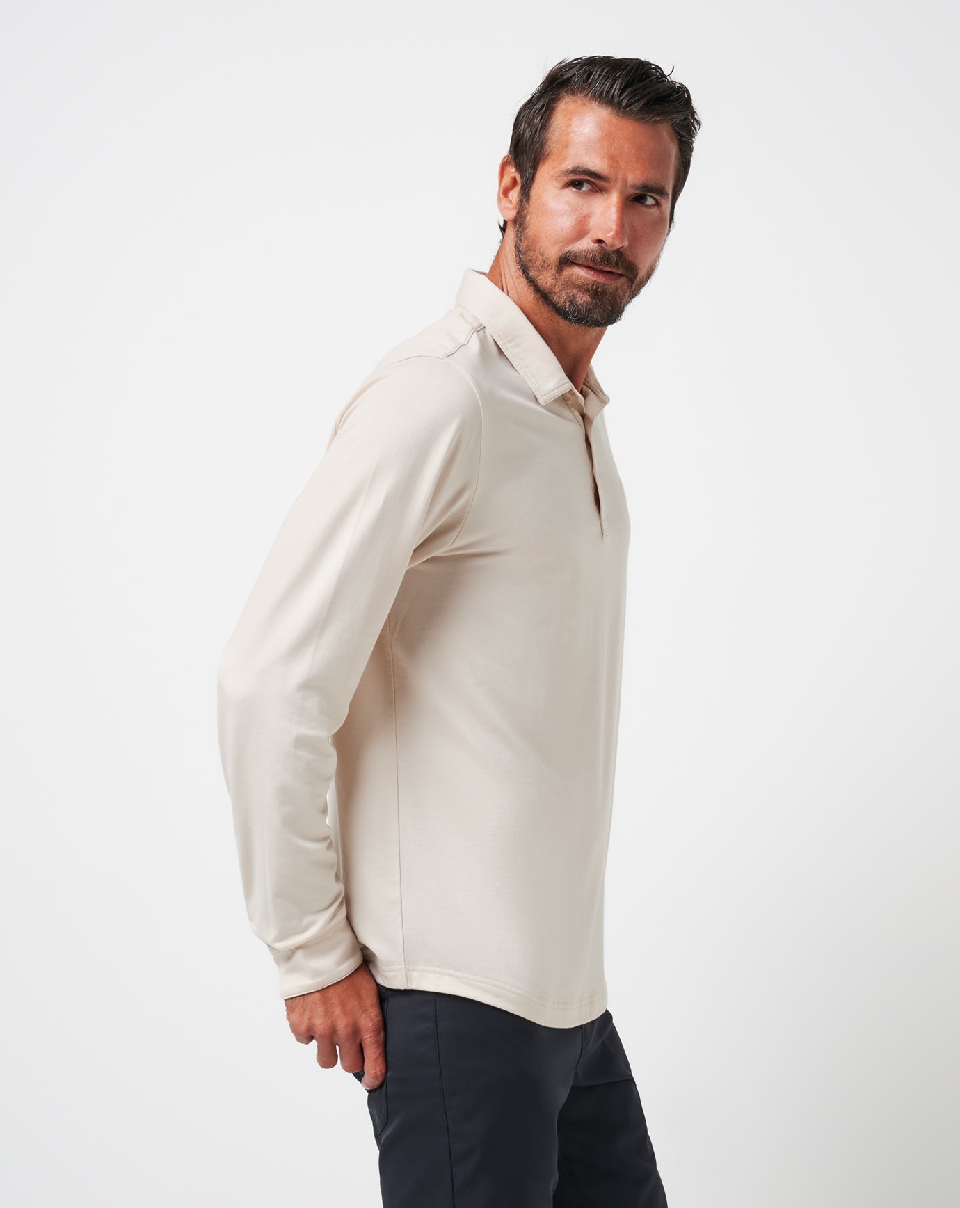 Travis Mathew Featherweight Long Sleeve Polo
