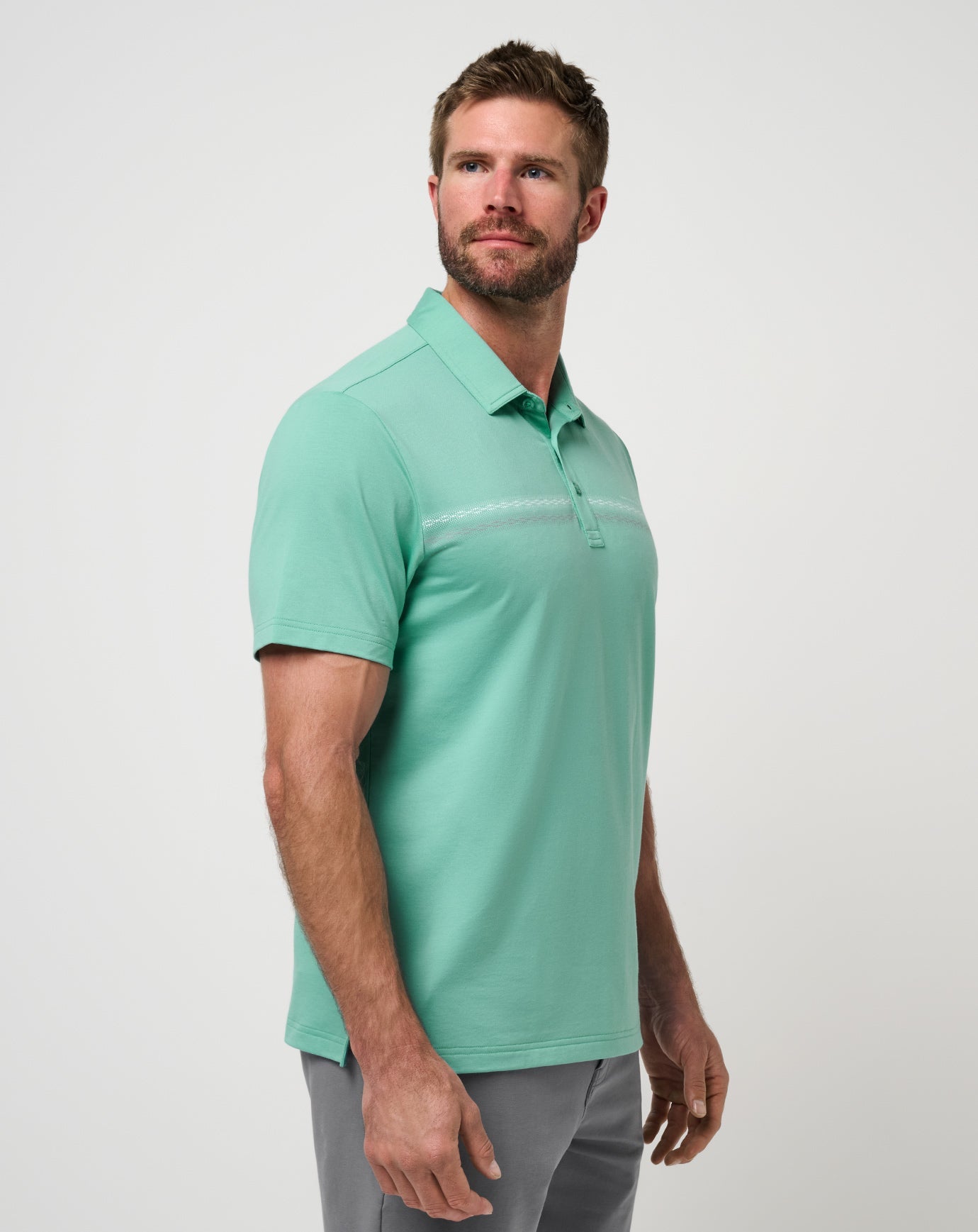 Travis Mathew Featherweight Chest Stripe Polo