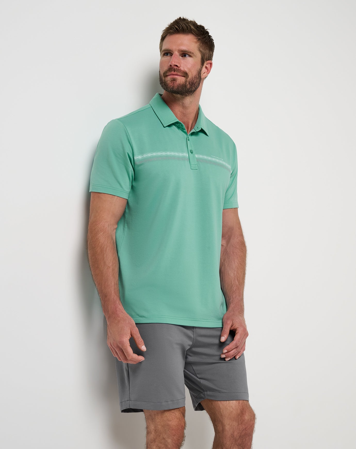Travis Mathew Featherweight Chest Stripe Polo