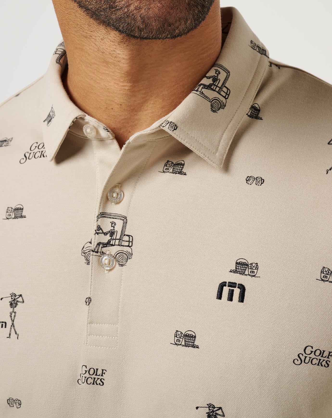 Travis Mathew Golf Sucks Polo