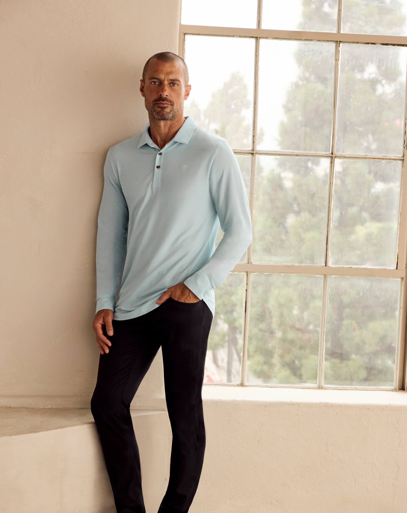 Travis Mathew Featherweight Long Sleeve Polo