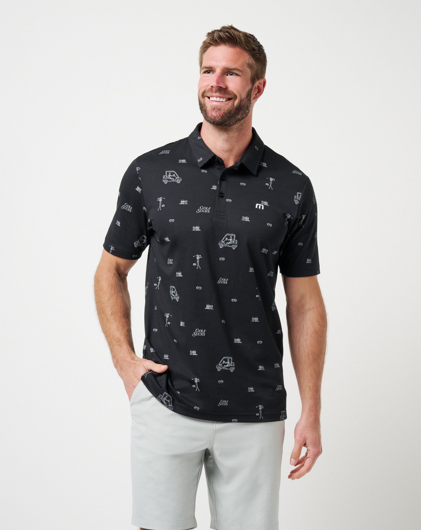 Travis Mathew Golf Sucks Polo