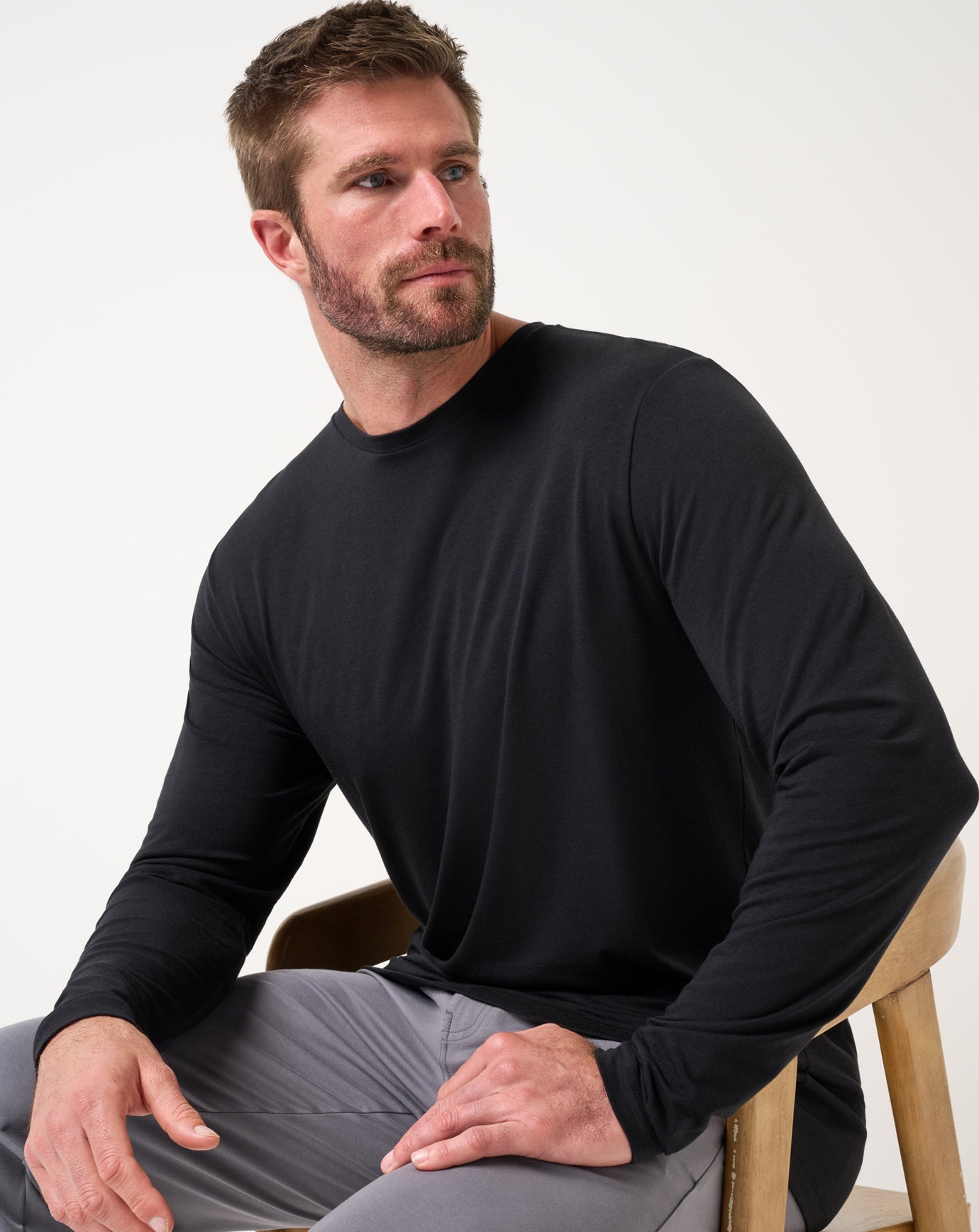Travis Mathew Cloud Crew Long Sleeve Tee