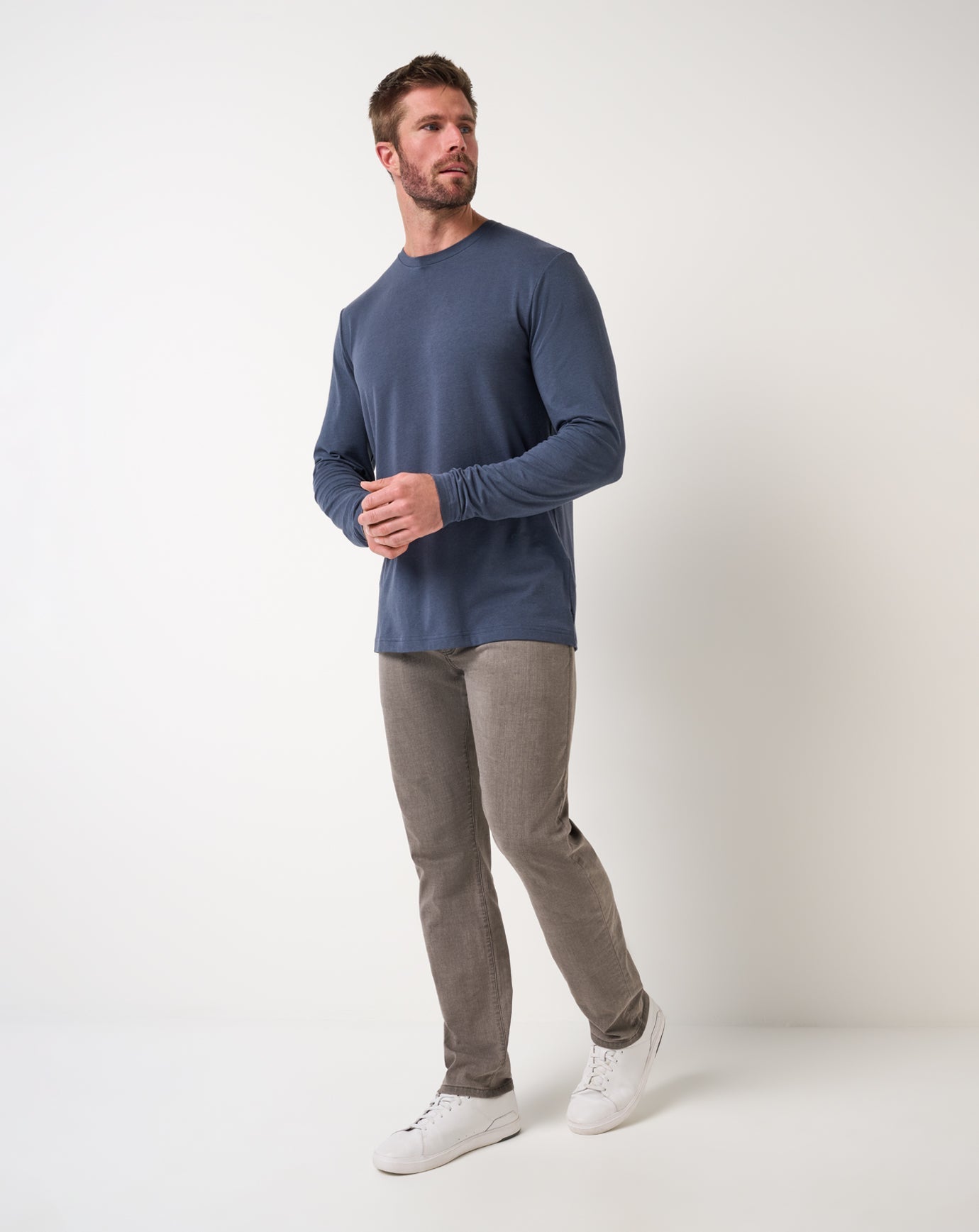 Travis Mathew Cloud Crew Long Sleeve Tee