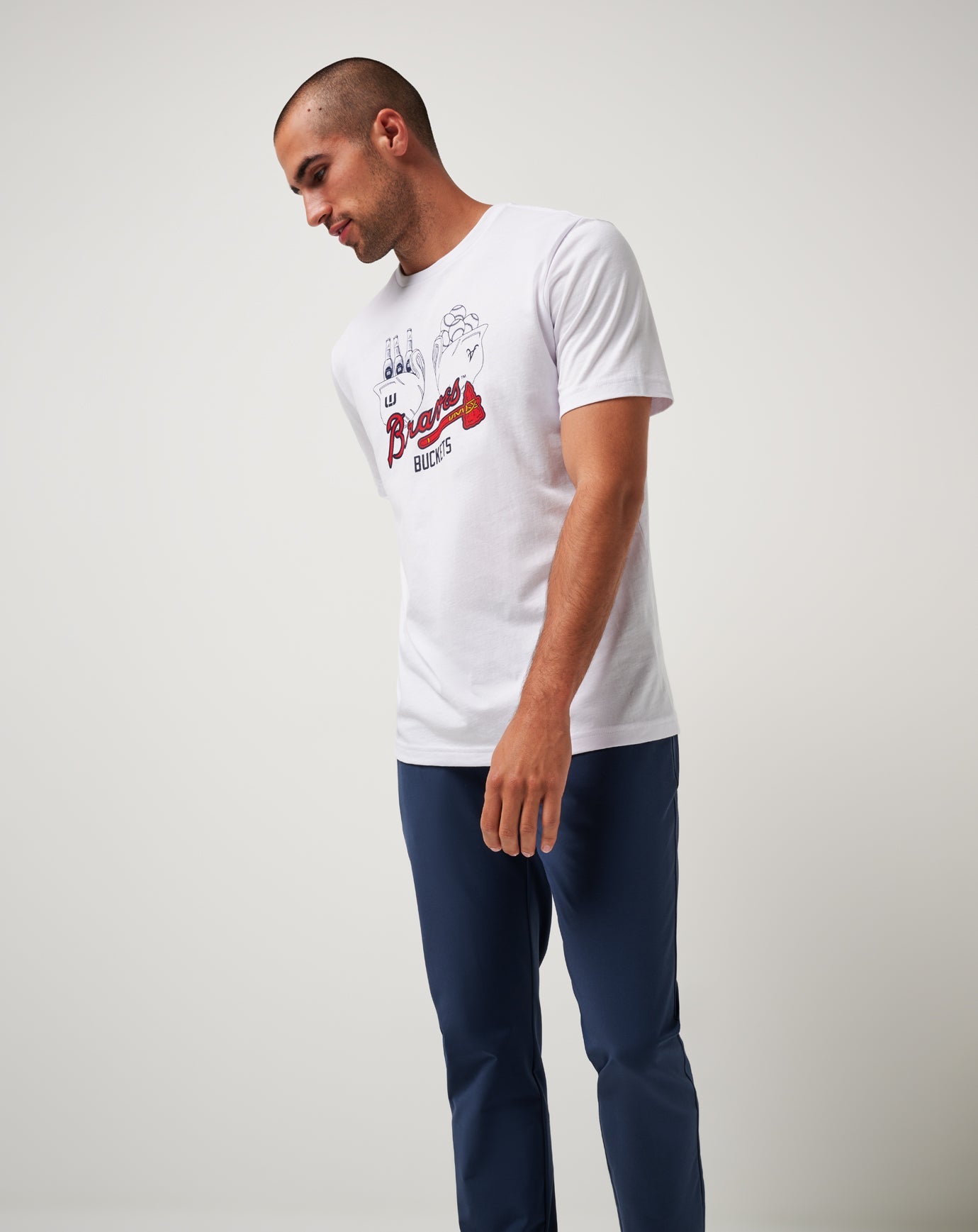 Travis Mathew Atlanta Braves Strike One Tee