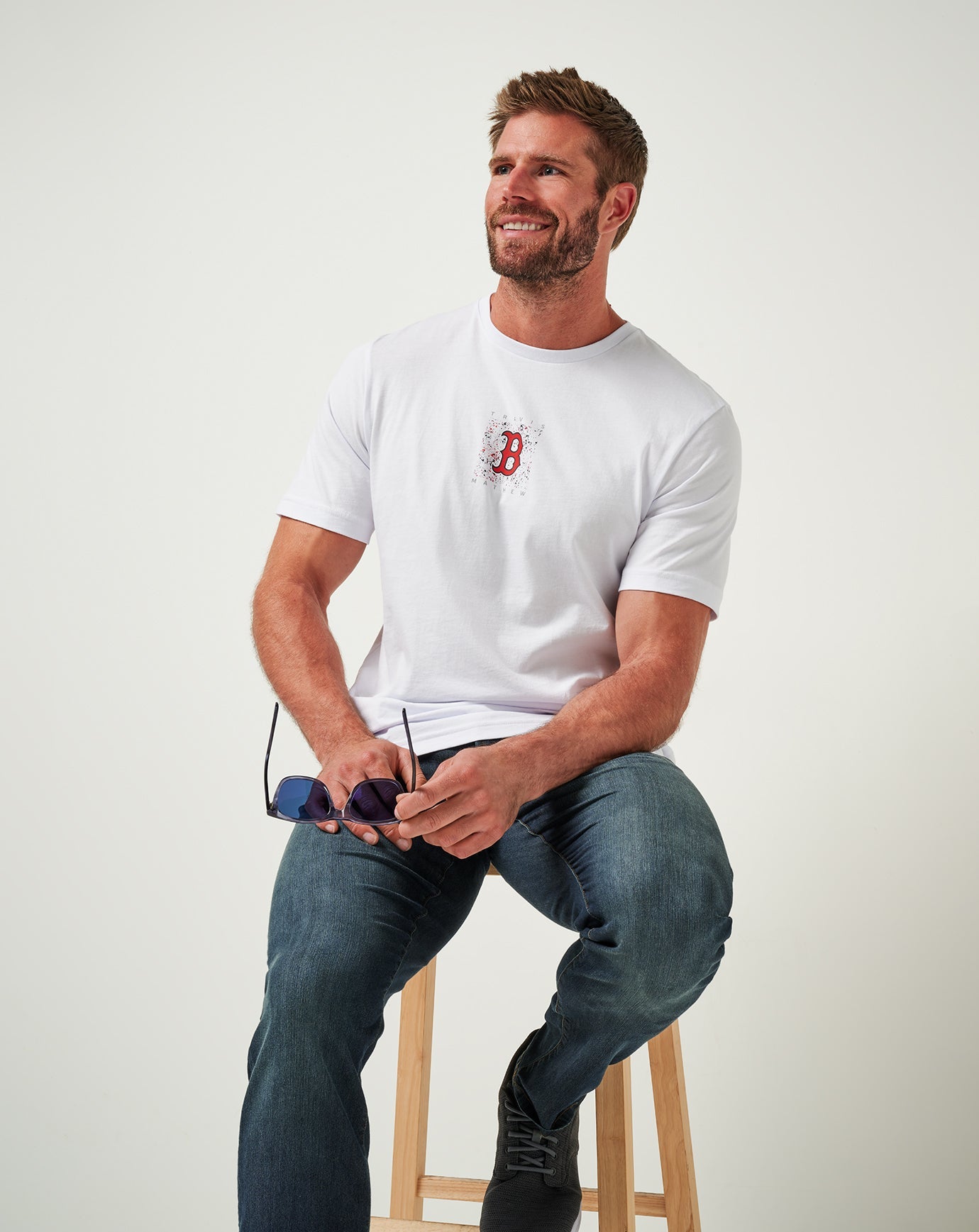 Travis Mathew Boston Red Sox In The Dugout Tee