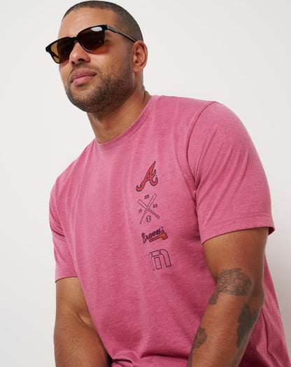 Travis Mathew Atlanta Braves Sunset Slam 2.0 Tee