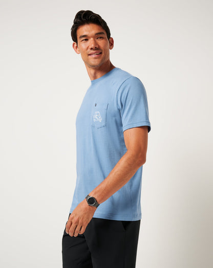 Travis Mathew Lost Mapes Pocket Tee