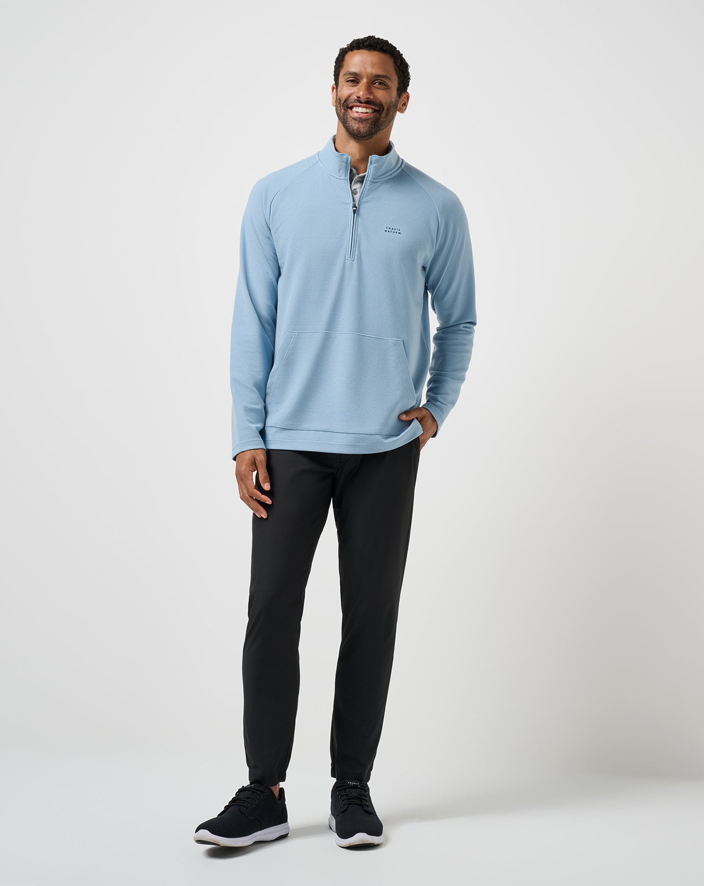 Travis Mathew Performance Waffle Quarter Zip