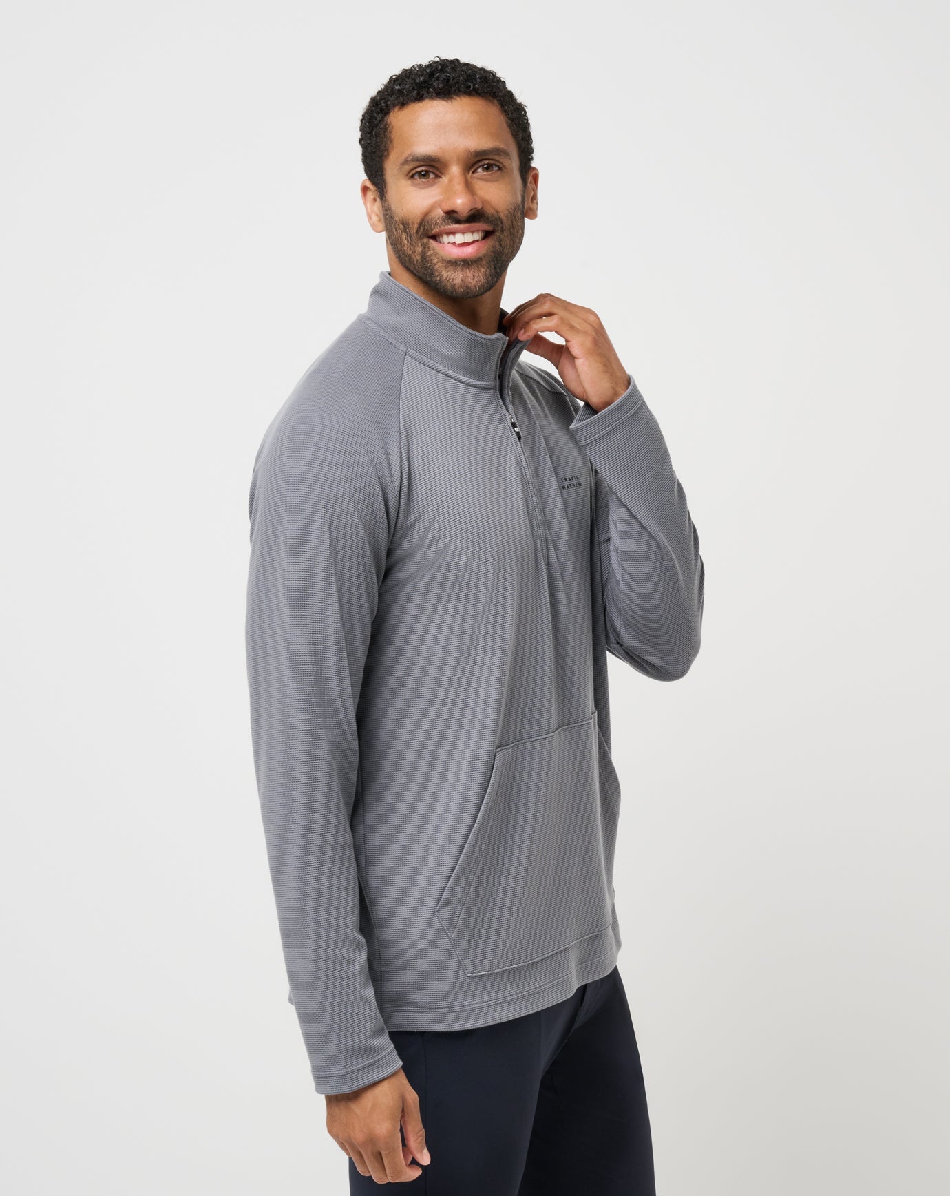 Travis Mathew Performance Waffle Quarter Zip