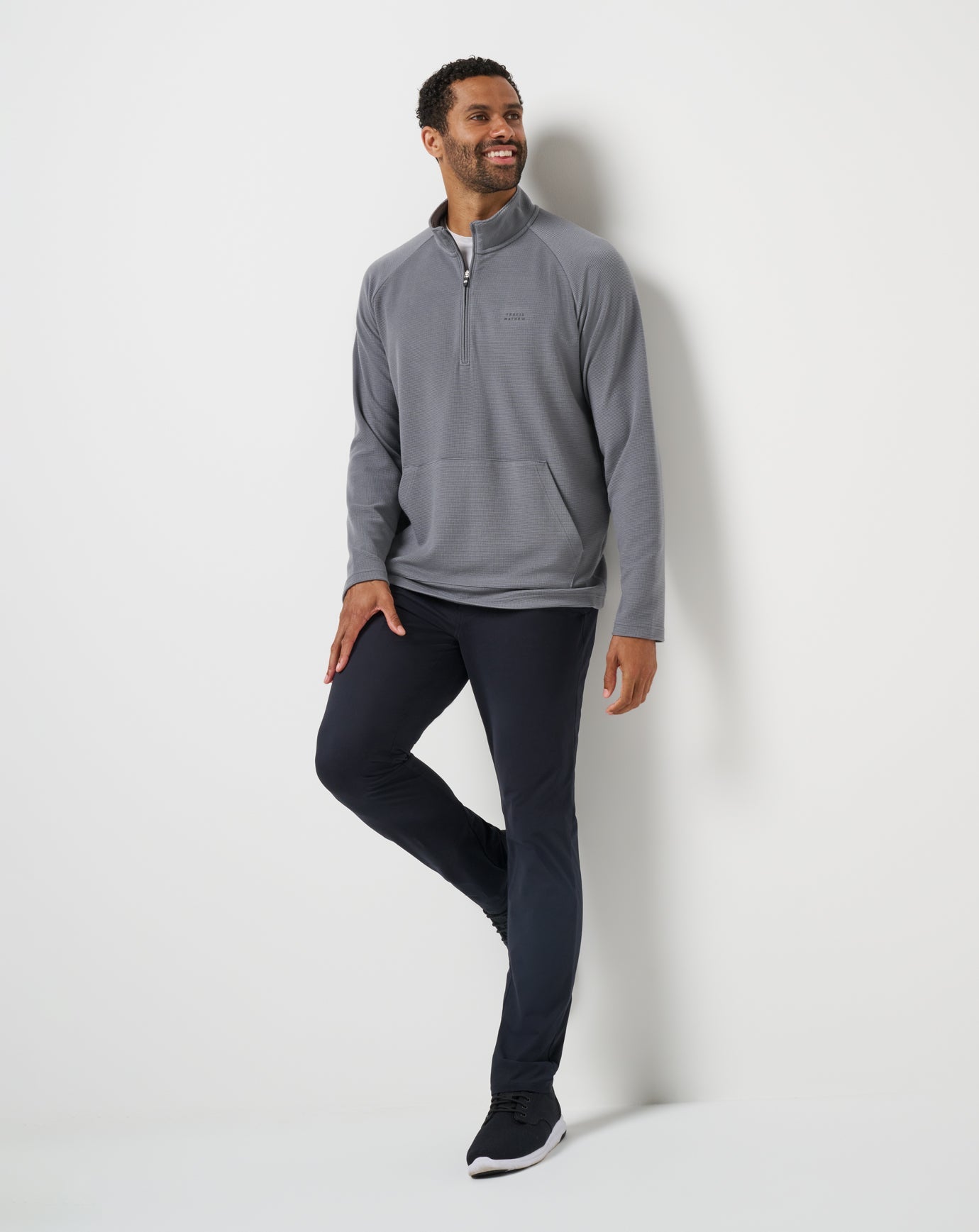 Travis Mathew Performance Waffle Quarter Zip