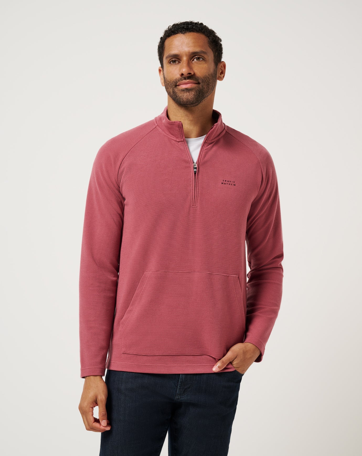 Travis Mathew Performance Waffle Quarter Zip