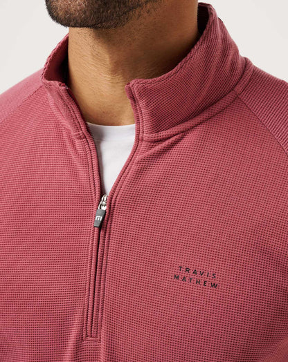 Travis Mathew Performance Waffle Quarter Zip