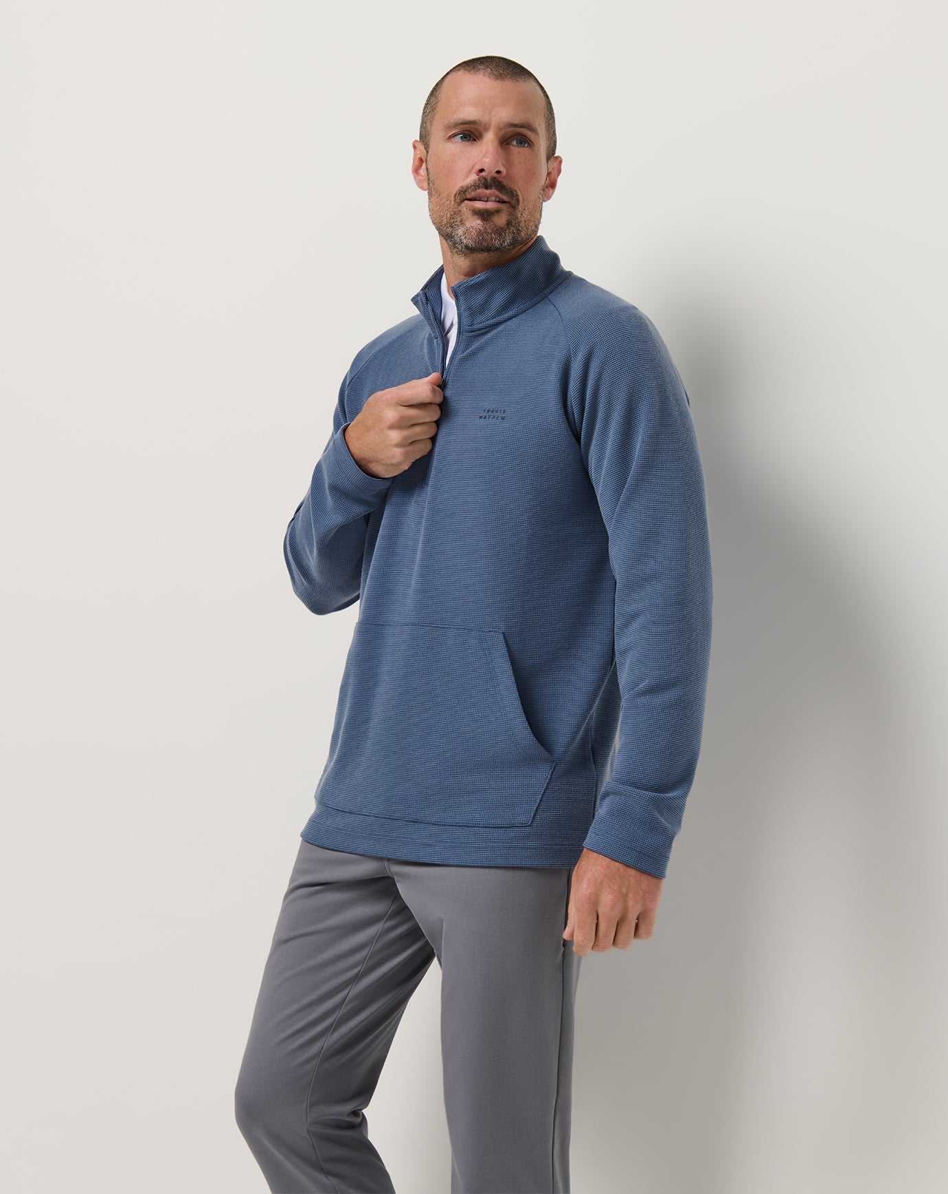 Travis Mathew Performance Waffle Quarter Zip