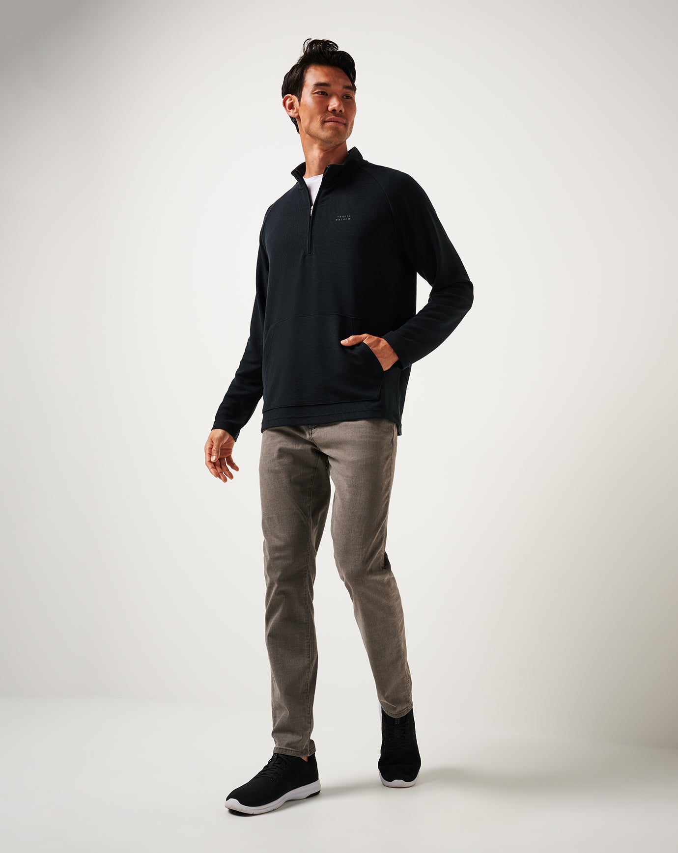 Travis Mathew Performance Waffle Quarter Zip