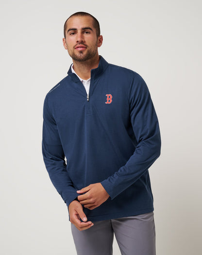 Travis Mathew Boston Red Sox Time To Tailgate Quarter Zip
