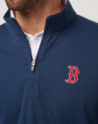 Travis Mathew Boston Red Sox Time To Tailgate Quarter Zip