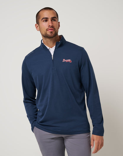 Travis Mathew Atlanta Braves Time To Tailgate Quarter Zip