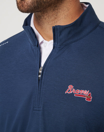 Travis Mathew Atlanta Braves Time To Tailgate Quarter Zip